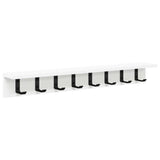 Wall-Mounted Coat Rack Wall-mounted White 80 x 10,5 x 10,5 cm - Front View