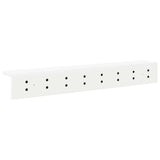 Wall-Mounted Coat Rack Wall-mounted White 80 x 10,5 x 10,5 cm - Rear View