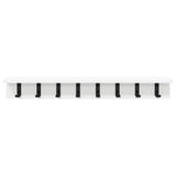 Wall-Mounted Coat Rack Wall-mounted White 80 x 10,5 x 10,5 cm - Top-Down View