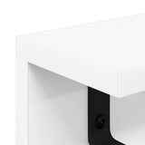 Wall-Mounted Coat Rack Wall-Mounted White 100 x 10,5 x 10,5 cm - Low Angle