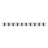 Wall-Mounted Coat Rack Wall-mounted White 100 x 10,5 x 10,5 cm - Top-Down View