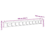 Wall-Mounted Coat Rack Wall-mounted White 100 x 10,5 x 10,5 cm - Low Angle