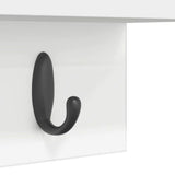 Wall-Mounted Coat Rack Wall-Mounted White 60 x 10,5 x 18 cm