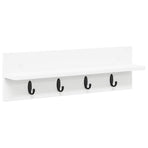 Wall-Mounted Coat Rack Wall-Mounted White 60 x 10,5 x 18 cm