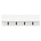 Wall-Mounted Coat Rack White 60 x 10,5 x 18 cm Engineered wood