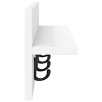 Wall-Mounted Coat Rack Wall-Mounted White 60 x 10,5 x 18 cm