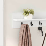 Wall-Mounted Coat Rack Wall-Mounted White 100 x 10,5 x 18 cm