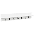 Wall-Mounted Coat Rack Wall-Mounted White 100 x 10,5 x 18 cm