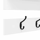 Wall-Mounted Coat Rack Wall-Mounted White 90 x 15 x 36 cm