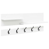 Wall-Mounted Coat Rack White 90 x 15 x 36 cm Engineered wood