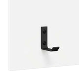 Wall-Mounted Coat Rack Wall-Mounted White 40 x 10 x 90 cm - Low Angle