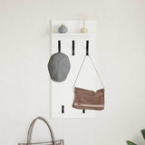 Wall-Mounted Coat Rack Wall-Mounted White 40 x 10 x 90 cm
