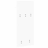 Wall-Mounted Coat Rack White 40 x 10 x 90 cm Engineered wood