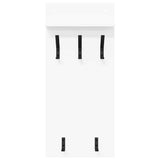 Wall-Mounted Coat Rack White 40 x 10 x 90 cm Engineered wood - 45-Degree Angle