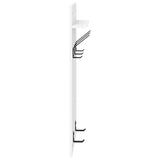 Wall-Mounted Coat Rack White 40 x 10 x 90 cm Engineered wood