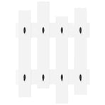 Wall-Mounted Coat Rack Wall-Mounted White 60 x 3 x 82 cm