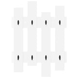 Wall-Mounted Coat Rack White 60 x 3 x 82 cm Engineered wood - 45-Degree Angle