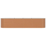 Raised Bed Brown 400 x 80 x 81 cm Steel