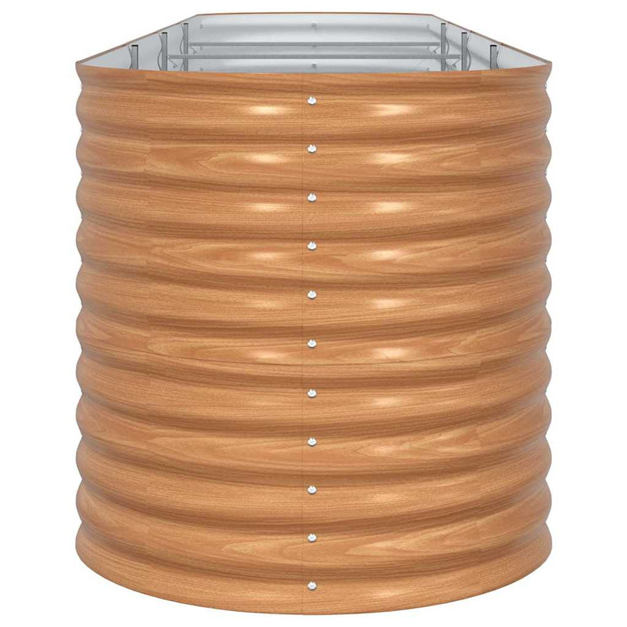 Raised Bed Brown 400 x 80 x 81 cm Steel