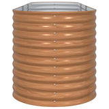 Raised Bed Brown 320 x 80 x 81 cm Steel