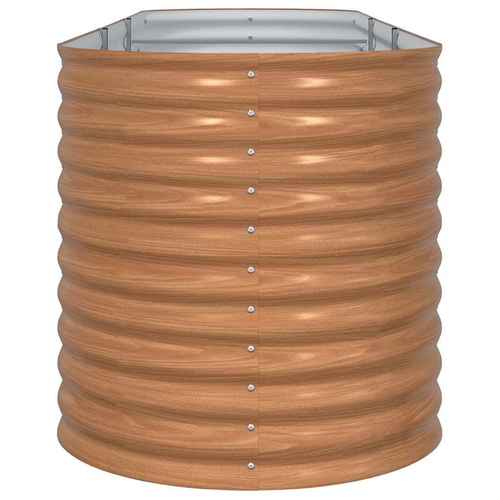 Garden Raised Bed Brown 320 x 80 x 81 cm Steel