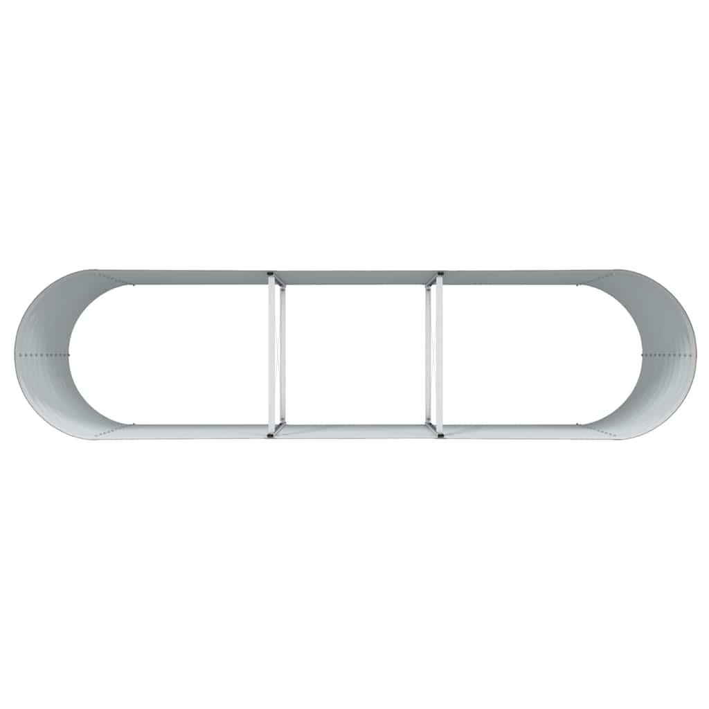 Garden Raised Bed Brown 320 x 80 x 81 cm Steel