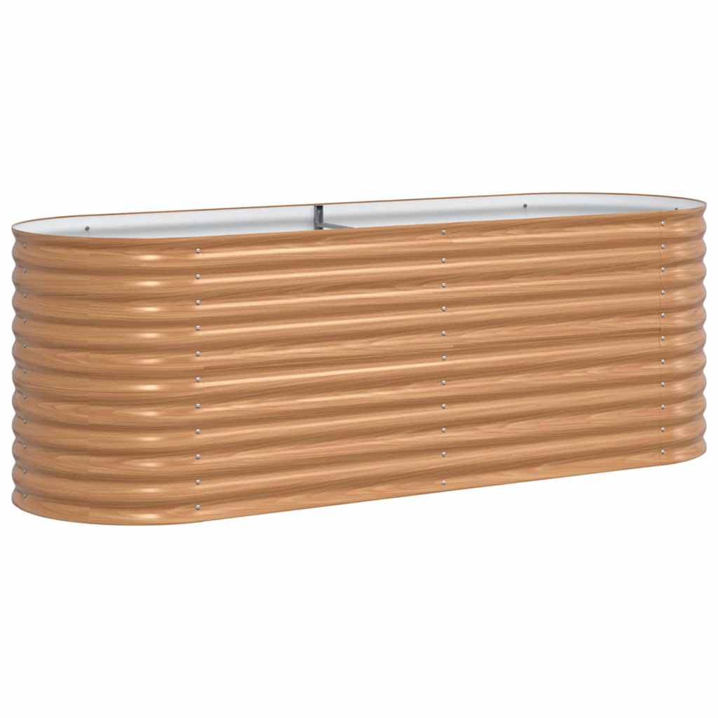 Garden Raised Bed Brown 240 x 80 x 81 cm Steel