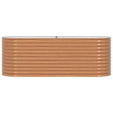 Garden Raised Bed Brown 240 x 80 x 81 cm Steel - 45-Degree Angle