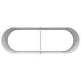 Garden Raised Bed Brown 240 x 80 x 81 cm Steel - Close-Up Angle