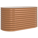 Raised Bed Brown 160 x 80 x 81 cm Steel