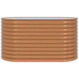 Raised Bed Brown 160 x 80 x 81 cm Steel