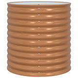 Garden Raised Bed Brown 80 x 80 x 81 cm Steel - 45-Degree Angle