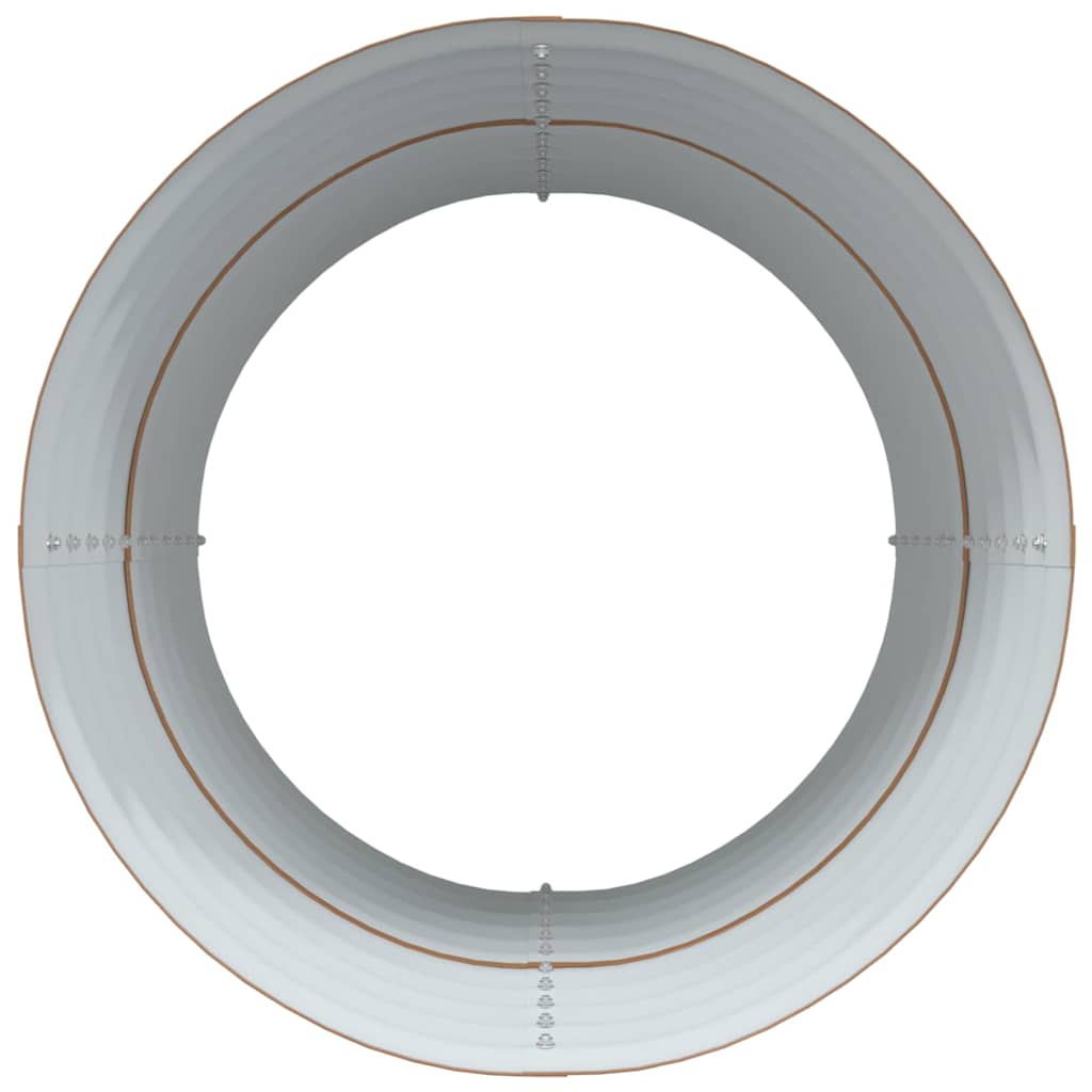 Garden Raised Bed Brown 80 x 80 x 81 cm Steel