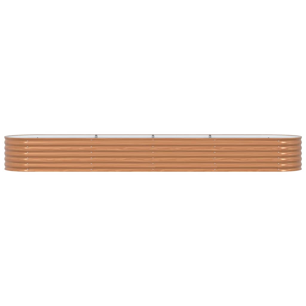 Raised Bed Brown 400 x 80 x 44 cm Steel