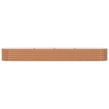 Raised Bed Brown 400 x 80 x 44 cm Steel