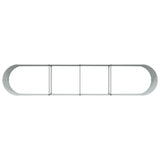 Raised Bed Brown 400 x 80 x 44 cm Steel