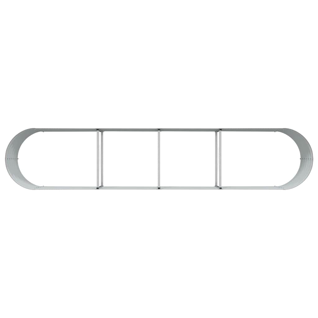 Garden Raised Bed Brown 400 x 80 x 44 cm Steel