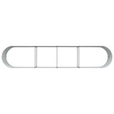 Garden Raised Bed Brown 400 x 80 x 44 cm Steel - Close-Up Angle