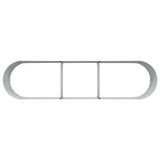 Garden Raised Bed Brown 320 x 80 x 44 cm Steel - Close-Up Angle