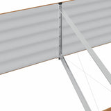 Garden Raised Bed Brown 240 x 80 x 44 cm Steel - Low Angle