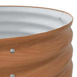 Garden Raised Bed Brown 160 x 80 x 44 cm Steel - Low Angle