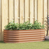 Garden Raised Bed Brown 160 x 80 x 44 cm Steel