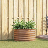 Raised Bed Brown 80 x 80 x 44 cm Steel