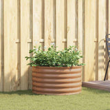 Garden Raised Bed Brown 80 x 80 x 44 cm Steel
