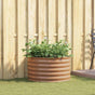 Raised Bed Brown 80 x 80 x 44 cm Steel