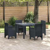 Garden Table Anthracite 100 x 100 x 73 cm Poly Rattan