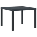 Garden Table Anthracite 100 x 100 x 73 cm Poly Rattan