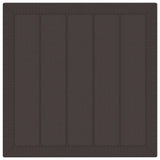 Garden Table Brown 100 x 100 x 73 cm Poly Rattan - Close-Up Angle