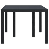 Garden Table Anthracite 150 x 100 x 73 cm Poly Rattan - Rear View