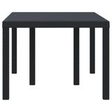 Garden Table Anthracite 150 x 100 x 73 cm Poly Rattan - Side View